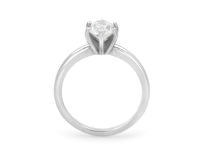 Kazanjian Oval Diamond, 1.38 carats, Ring in 14K White Gold