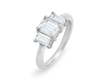 Load image into Gallery viewer, Kazanjian Three-Stone Step-Cut Ring in Platinum
