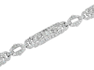 Kazanjian Art Deco Diamond Bracelet, 5.70 Carats, in Platinum