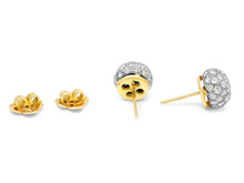 Load image into Gallery viewer, Kazanjian Diamond Ball Earrings in 18K White &amp; Yellow Gold
