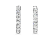 Load image into Gallery viewer, Kazanjian Old Mine Cut Diamond, 7.94 carats, Hoop Earrings in Platinum
