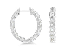 Load image into Gallery viewer, Kazanjian Old Mine Cut Diamond, 7.94 carats, Hoop Earrings in Platinum
