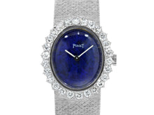 Load image into Gallery viewer, Ladies Watch with Lapis Lazuli Dial &amp; Diamonds in 18K White Gold by Piaget
