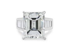 Load image into Gallery viewer, Kazanjian Emerald Cut Diamond, 12.43 Carats, Ring in 18K White Gold
