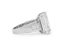 Load image into Gallery viewer, Kazanjian Emerald Cut Diamond, 12.43 Carats, Ring in 18K White Gold
