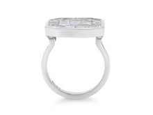 Load image into Gallery viewer, Kazanjian Pie-Cut Emerald Shape Diamond Ring in Platinum
