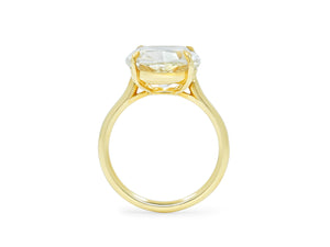 Kazanjian Cushion Cut Diamond, 7.05 Carats, Ring in 18K Yellow Gold