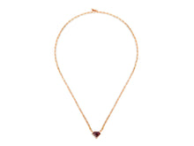 Load image into Gallery viewer, Kazanjian Shield Cut Ruby, 2.70 carats, and Diamond Pendant Set in 16K Red Gold
