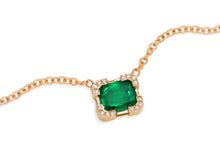 Load image into Gallery viewer, Kazanjian Colombian Emerald, 2.01 carats, &amp; Diamond Pendant in 16K Red Gold
