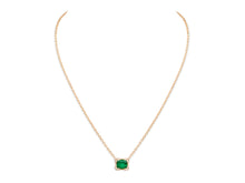 Load image into Gallery viewer, Kazanjian Colombian Emerald, 2.01 carats, &amp; Diamond Pendant in 16K Red Gold
