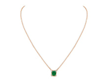 Load image into Gallery viewer, Kazanjian Emerald, 2.49 carats, &amp; Diamond Pendant in 16K Red Gold
