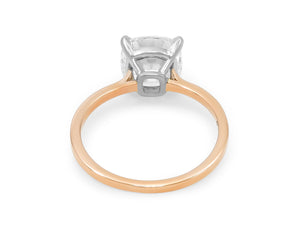 Kazanjian Cushion Cut, 2.01 carats, Diamond Ring in 16K Red Gold &amp; Platinum