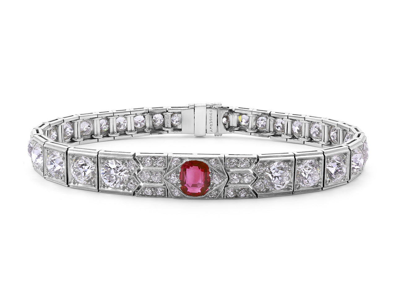 Ruby Diamond Bracelet by Fougeray Kazanjian